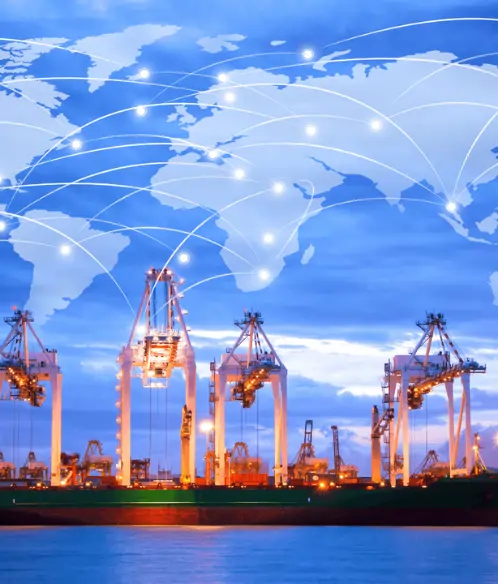 Jade International simplified cross trade with global shipping connections at port